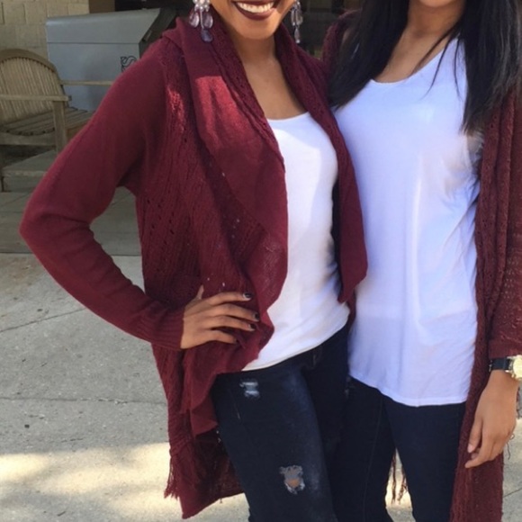 Maroon Cardigan - Picture 3 of 3